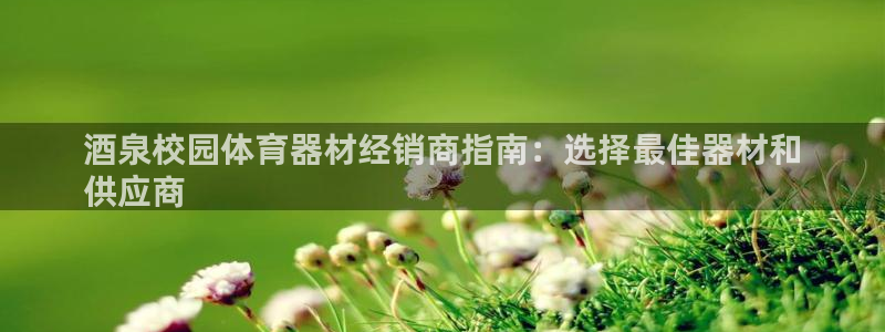 星娱乐online张译：酒泉校园体育器材经销商指南：