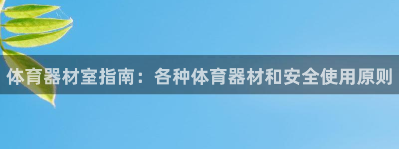 星欧娱乐的创始人背景故事介绍：体育器材室指南：各种体