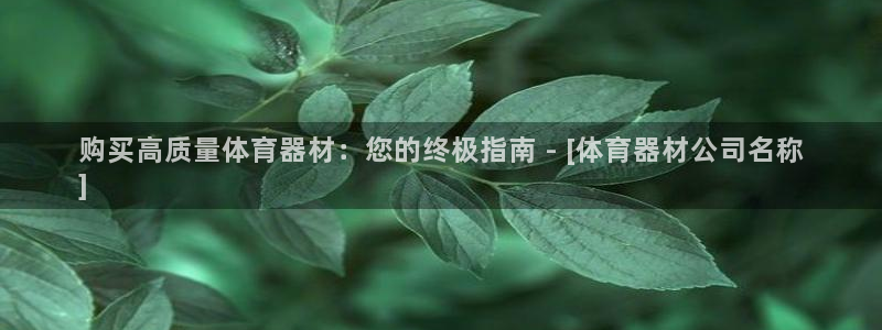 江苏星奥娱乐：购买高质量体育器材：您的终极指南 - [体育器