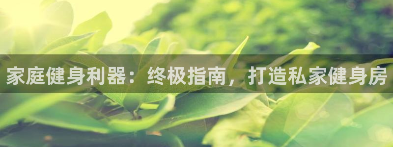 星欧娱乐平台怎么样知乎推荐：家庭健身利器：终极指南，