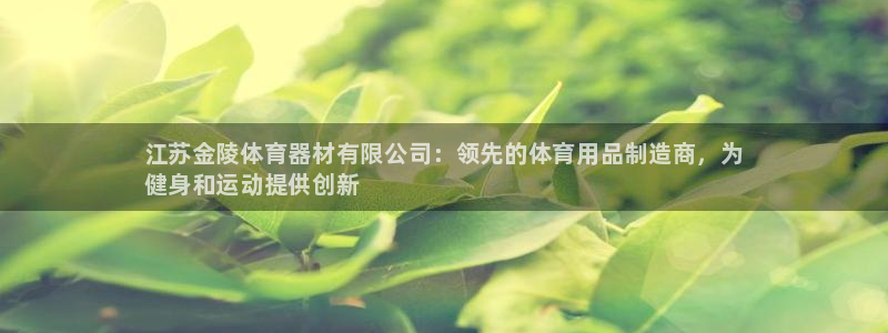 星欧娱乐彩票软件下载安卓：江苏金陵体育器材有限公司：